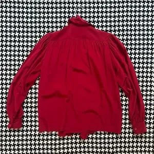 トップス vintage yves saint laurent red blouse Vintage Yves Saint Laurent Tops & Blouses
